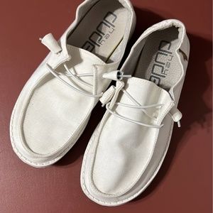 White hey dude shoes